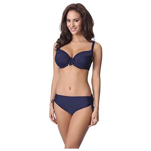 Merry Style completo bikini donna p61830 (blu scuro, eu(coppa 75 g / 38)=it(2g / 44))