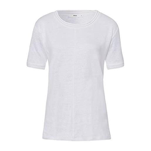 BRAX cathy linen t-shirt, bianco (white 99), 44 (taglia unica: 38) donna