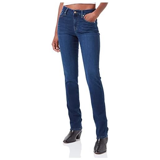 7 For All Mankind kimmie straight bair eco jeans, blu scuro, 26w x 26l donna