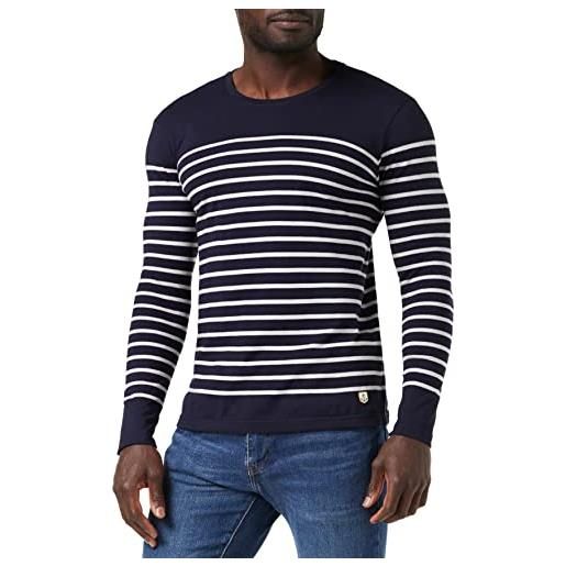 Armor Lux marinière port-louis héritage homme maglietta a maniche lunghe, multicolore (600 navire/blanc 600), xxx-large uomo