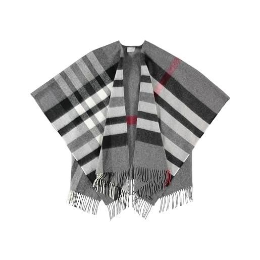 FRAAS poncho 130 x 150 cm - made in germany - ruana plaid in puro poliacrilico - per donna - perfetto per l'autunno e l'inverno