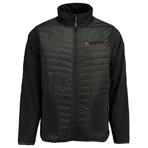 Geographical Norway giacca softshell uomo tirion - impermeabile e antivento uomo/abbigliamento cappotto con maniche lunghe, nero , xxxl
