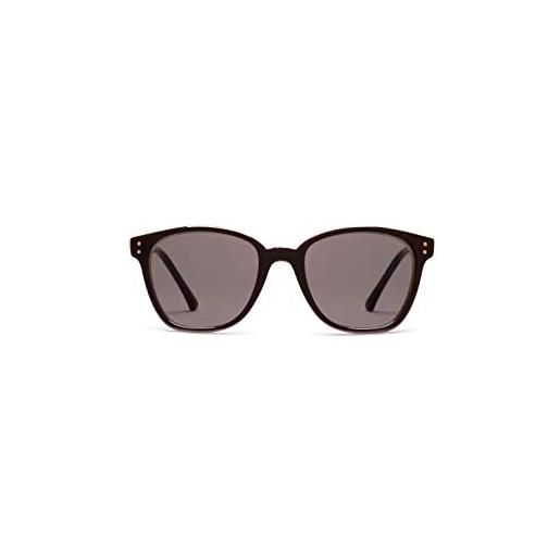 KOMONO renee black tortoise unisex oval cellulose propionate sunglasses for men and women with uv protection and scratch-resistant lenses