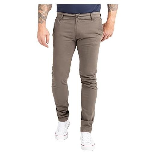 Indumentum pantaloni chino basic slim fit is-305 bianco 33w x 30l