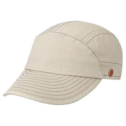 MAYSER cappellino marcelo protezione uv donna/uomo - made in the eu berretto baseball cap estivo fibbia metallo, con visiera primavera/estate - 58 cm kaki