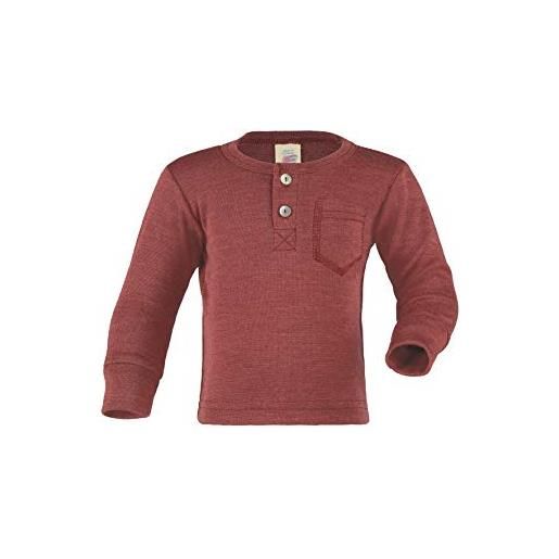 Engel maglietta con bottoni, 70% lana (kbt) 30% seta, naturale, taglia 62/68-110/116, rame, 98/104 cm