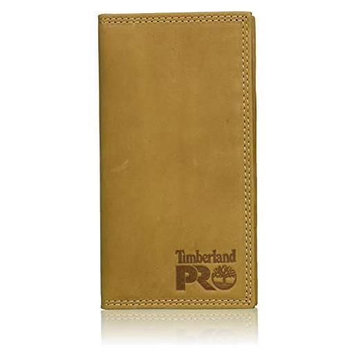 Timberland PRO men's leather long bifold rodeo wallet with rfid