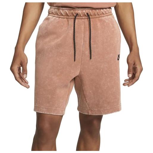 Nike tech fleece wash shorts, argilla mineral/black, m
