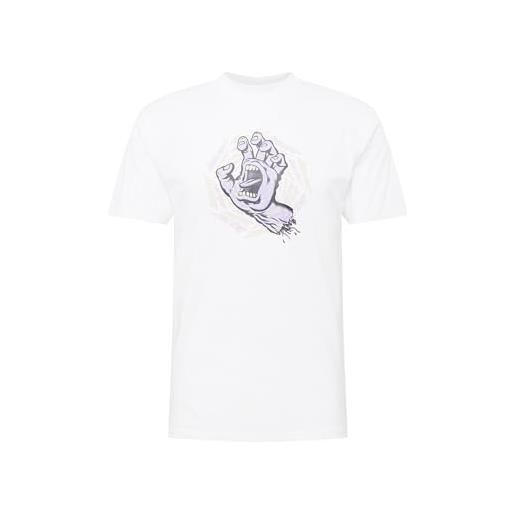 Santa cruz maglietta da uomo, bianco/viola pastello/nero/senape, xl