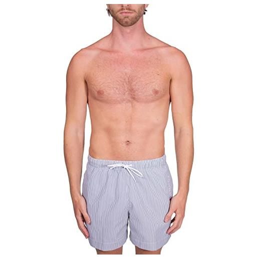 Tommy Hilfiger - shorts mare uomo a righe con logo - taglia xl