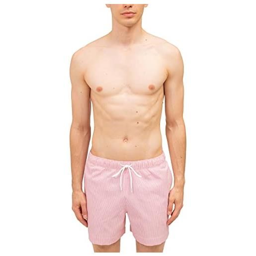 Tommy Hilfiger - shorts mare uomo a righe con logo - taglia xl