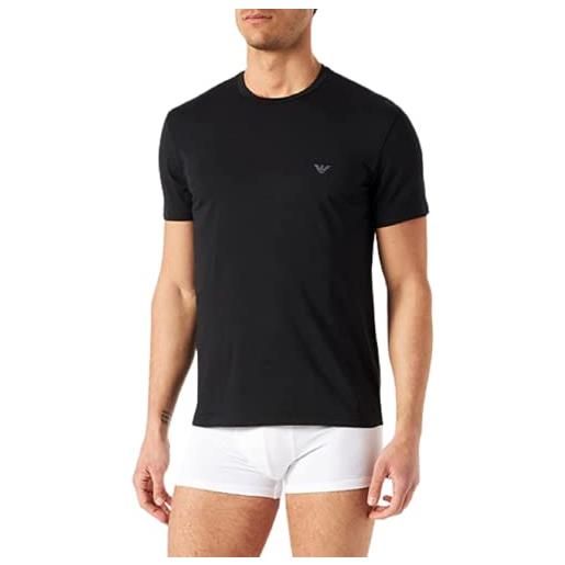 Emporio Armani t-shirt uomo basic cotton stretch black (l)