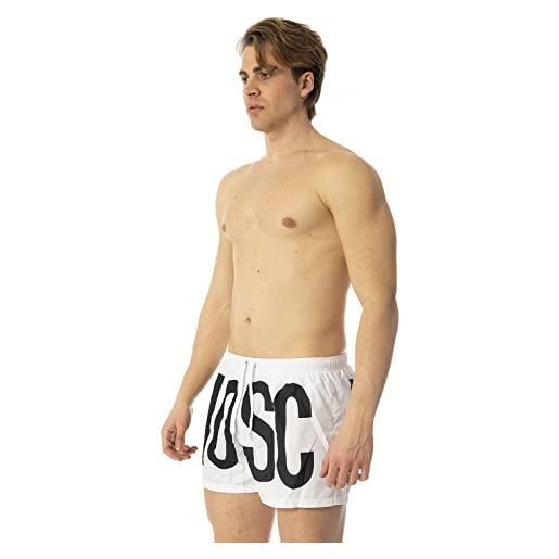 MOSCHINO beachwear uomo nero shorts mare con stampa logo lettering xl