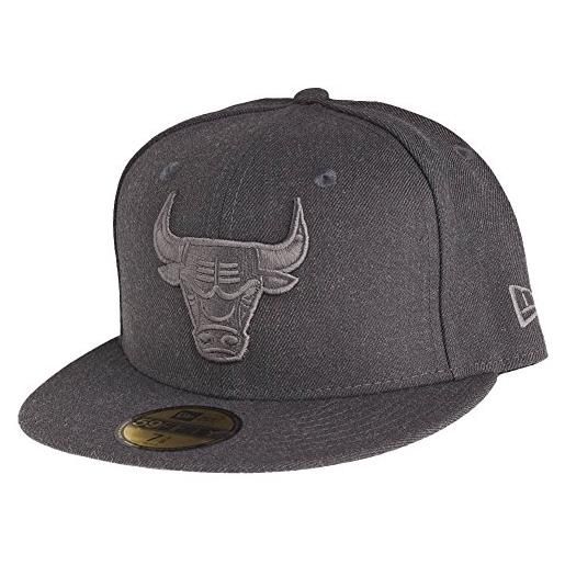 New Era uomo caps / fitted cap tonal graphite chicago bulls grigio 7 1/4 - 57,7cm