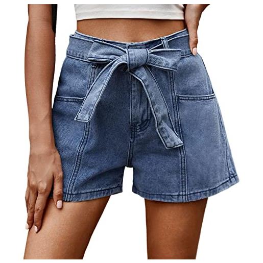Coo2Sot jeans da donna estivi larghi shorts casual short da spiaggia bermuda jeans larghi cotone shorts casual pantaloni corti