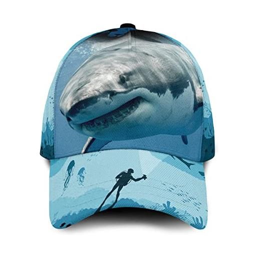 452 uomo donna visiera baseball cappellino immersioni con gli squali trucker cappellino traspirante cappelli da papà moda cappellini da baseball per all'aperto alpinismo caccia