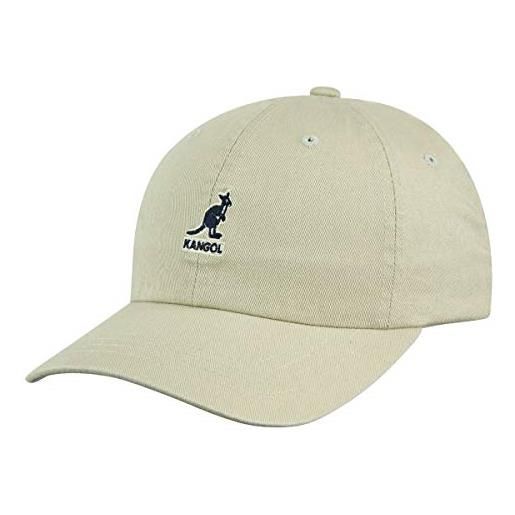 Kangol lavato cappellino da baseball, nero (nero bk), etichettalia unica unisex-adulto