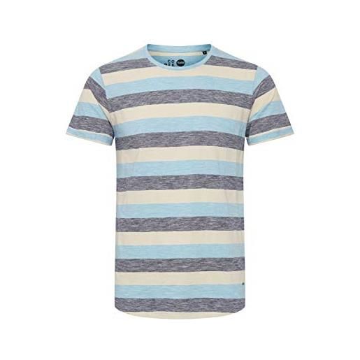 !Solid thicco maglietta a maniche corte t-shirt con stampa da uomo con girocollo in cotone 100% , taglia: xl, colore: azure blue (2203)