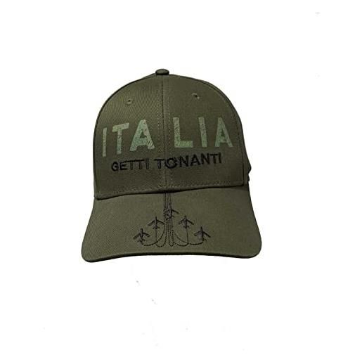 Aeronautica Militare cappellino visiera baseball ha1139, cuffia, beretto, cappello (verde militare)