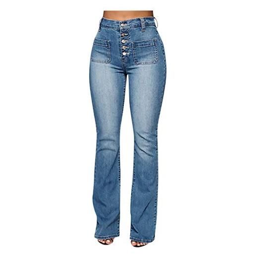Fannyfuny jeans moda 2017 bell jeans slim women flare jeans stretch jeans pantaloni vita media jeans da donna jeans taglie forti modello