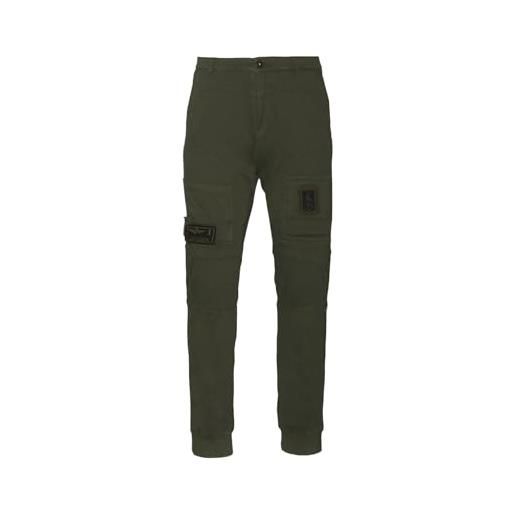 Aeronautica Militare pantalone anti-g pf743, da uomo, bermuda, felpa, pantaloni cargo (s, 07242 verde militare)
