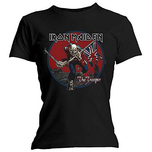 Rock Off ladies iron maiden trooper red sky ufficiale donne maglietta signore (x-large)