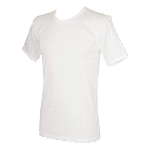 RAGNO t-shirt camiciola canottiera uomo cotone filo di scozia manica corta girocollo articolo 002797, 010 bianco, 6-sesta (eu xl - f 5 - usa l - gb 38)