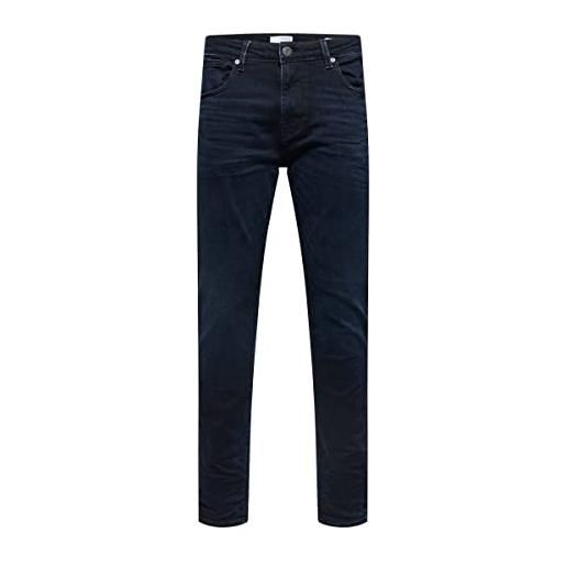 SELECTED HOMME slhslim-leon 24601 b. Black st jns w noos jeans, blue black denim, 48 it (34w/32l) uomo