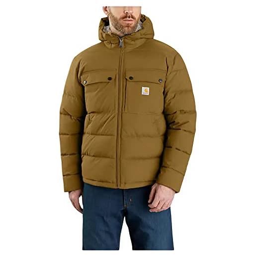Carhartt men winter jacket loose fit midweight insulated, colore: oak brown, taglia: l
