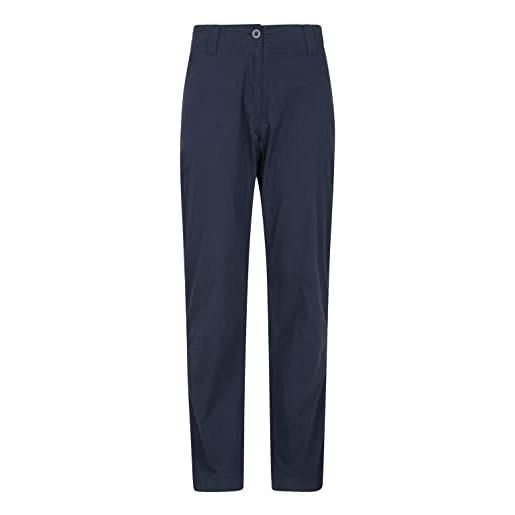 Mountain Warehouse coastal, pantaloni elasticizzati da donna - lunghezza normale, tasche multiple, traspiranti, leggeri - ideali per camminate, escursioni blu navy 46