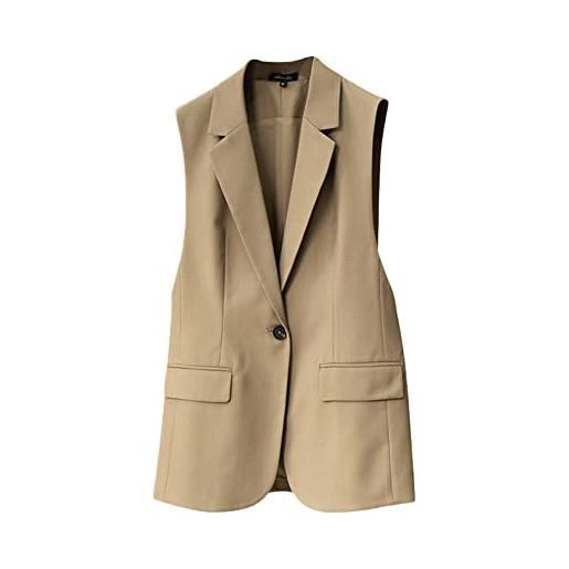 Gilet Da Lavoro Estivo Gilet Elegante Donna Senza Maniche Nero