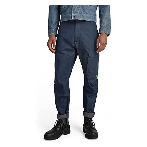 G-STAR RAW men's bearing 3d cargo pants, blu (raw denim d21483-c970-001), 34w / 30l