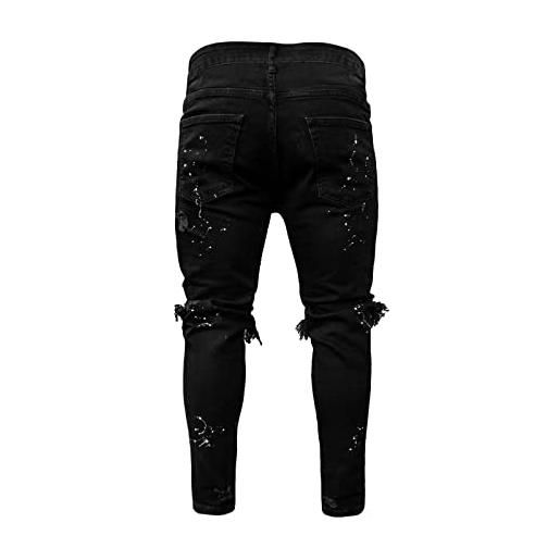 ADMAY 2023 casual pantaloncini estivi da uomo da jogging slim jeans high paint fashion men's street pants strappato slim pantaloni men's pantaloni pantalone velluto