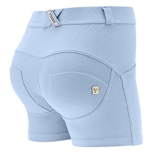 FREDDY - shorts push up wr. Up® skinny vita regular in jersey drill, bianco, extra small