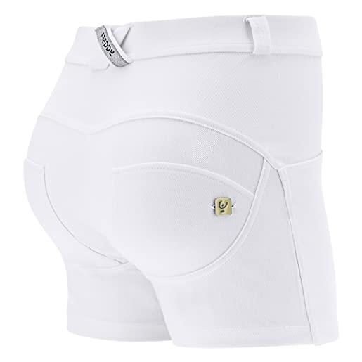 FREDDY - shorts push up wr. Up® skinny vita regular in jersey drill, bianco, small