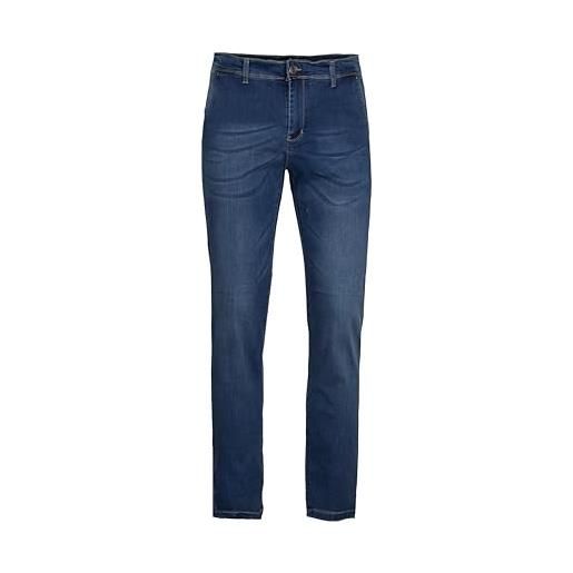 COVERI COLLECTION jeans elasticizzato tasca america middle blu con baffature