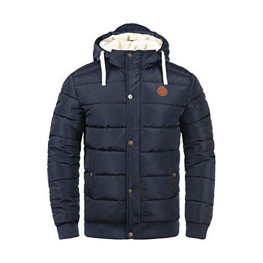 b BLEND blend frederico giacca invernale giaccone all'esterna con fodera d'orsacchiotto da uomo con cappuccio, taglia: xl, colore: black (70155)