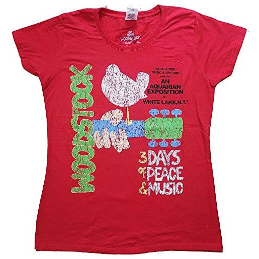 Rockoff Trade wood. Stock t shirt vintage classic manifesto nuovo ufficiale da donna skinny fit size m