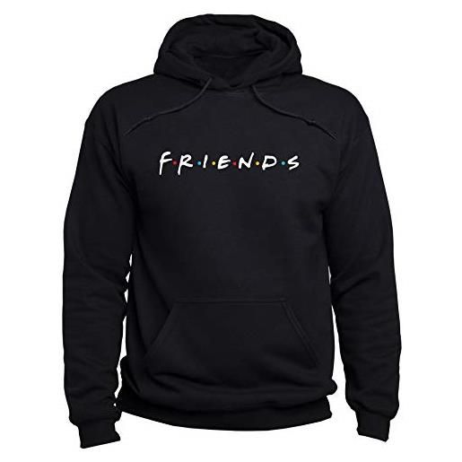 EUGINE DREAM friends logo friends tv series sweater unisex felpa con cappuccio nero xl
