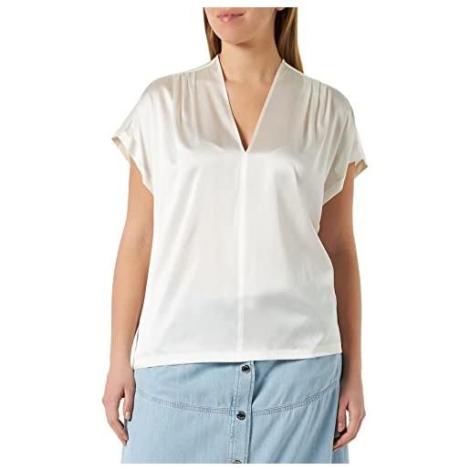 Pinko breve blusa satin stretch t-shirt, z05_bianco-biancaneve, 44 donna
