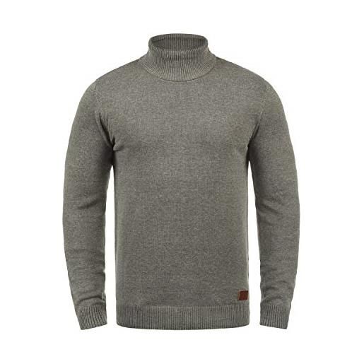 b BLEND blend latif maglione col collo alto pullover in maglia dolcevita da uomo con collo alto, taglia: m, colore: navy (70230)