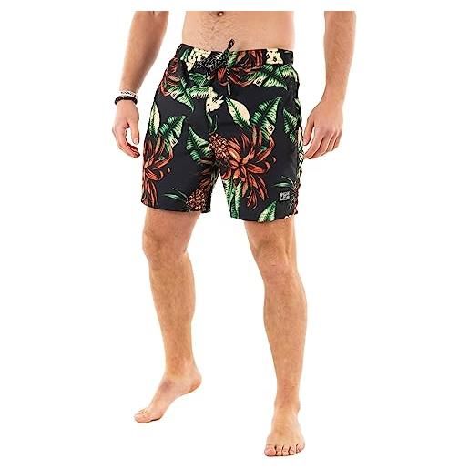 Superdry vintage hawaiian swimshort, costume da bagno, 