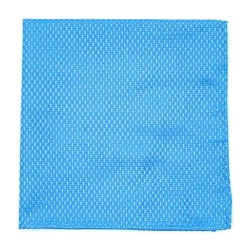 Illogico fazzoletto da taschino in seta azzurra