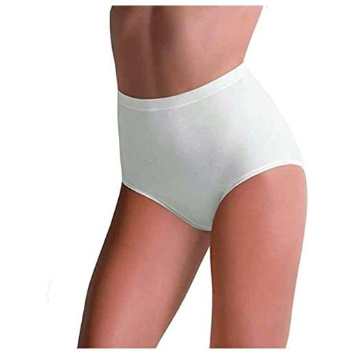 Indera Confezione Da 3 Slip Da Donna A Costine 1x1 In 100% Cotone Pettinato - Intimo Termico Leggero, Vestibilità Aderente, Vita Elastica, Taglie Assortite
