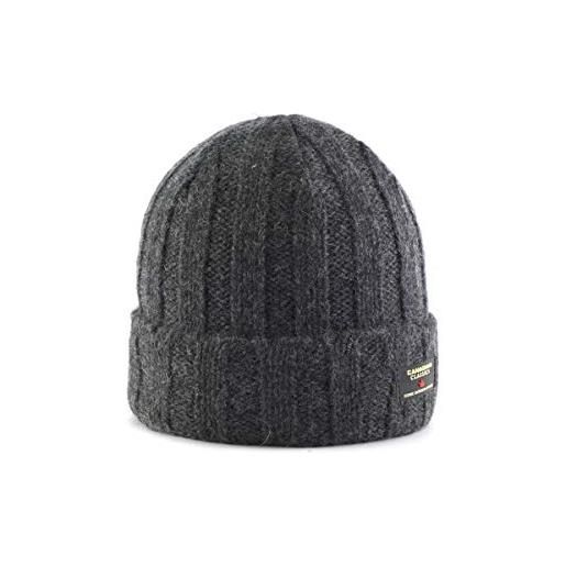 Canadian cappello taglia unica in lana grigio con risvolto interno in pile. Cn. A2257