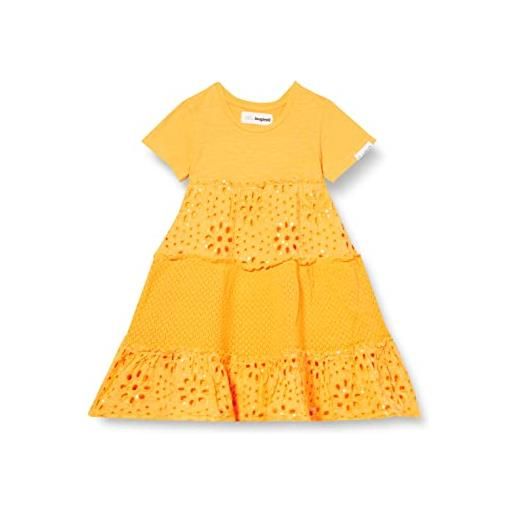 Desigual vest_raquel abito casual, giallo, 3-4 anni bambina