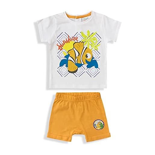 Disney completo neonato bimbo nemo t-shirt e pantaloncino in cotone estivo 6082