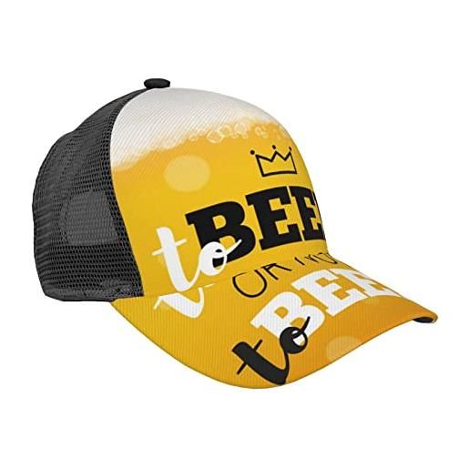 Zorin unisex alla birra o non alla birra cappellino da baseball 3d stampato regolabile cappelli da baseball cappello da camionista estate sole sport all'aperto cappelli snapback nero