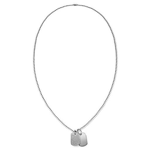 Tommy Hilfiger jewelry damen-catena con classis firma in acciaio inossidabile 61 cm - 27007, acciaio inossidabile, cod. 2700747