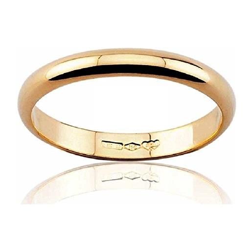 IN TIMING COLLECTION anello fede nuziale oro giallo 18 kt. Grammi 3 larga 4 mm spessore 1.9 mm incisione gratis promo matrimonio (30)